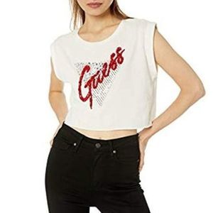 Guess M Fishnet Bling Tee